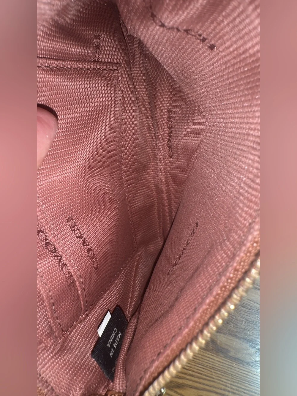 Coach pebbled leather